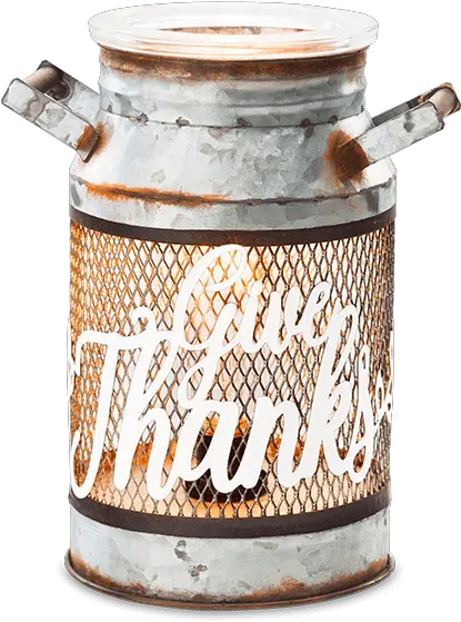 Give Thanks Milk Can Scentsy Warmer Scentsy Warmer Png Give Thanks Png
