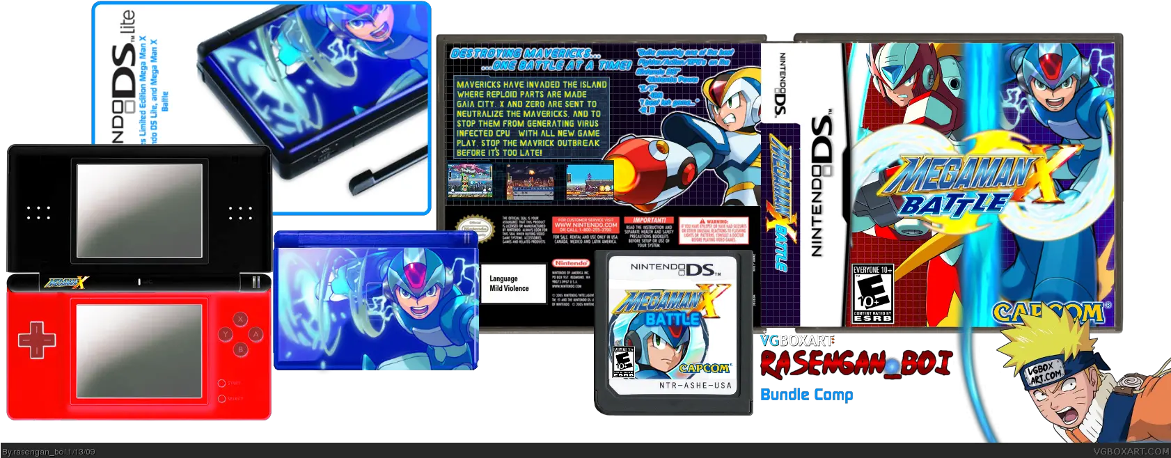 Megaman X Battle Nintendo Ds Box Art Cover By Rasenganboi Super Png Megaman X Logo