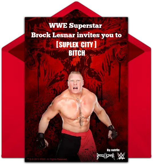 Brock Lesners Ecard Imgur Barechested Png Brock Lesnar Transparent