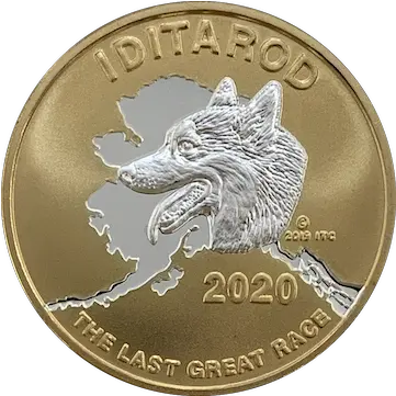 Welcome To The Alaska Mint Home Of Finest Gold Silver Iditarod 2020 Png Coin Transparent