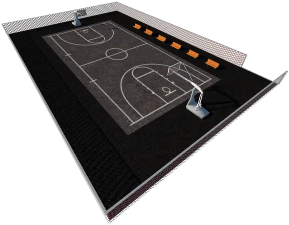 Additional Graphics Contribution To The Game Lin City Cancha De Basquet 3d Png Basketball Court Png