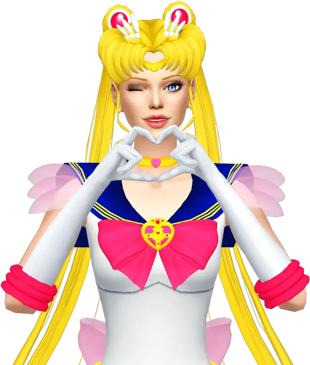 Download Sims Yellow Moon Sailor Figurine Mars Hq Png Image Sims 4 Sailor Moon Cc Mars Png