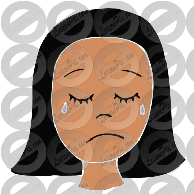 Cry Stencil For Classroom Therapy Use Great Cry Clipart Illustration Png Cry Png