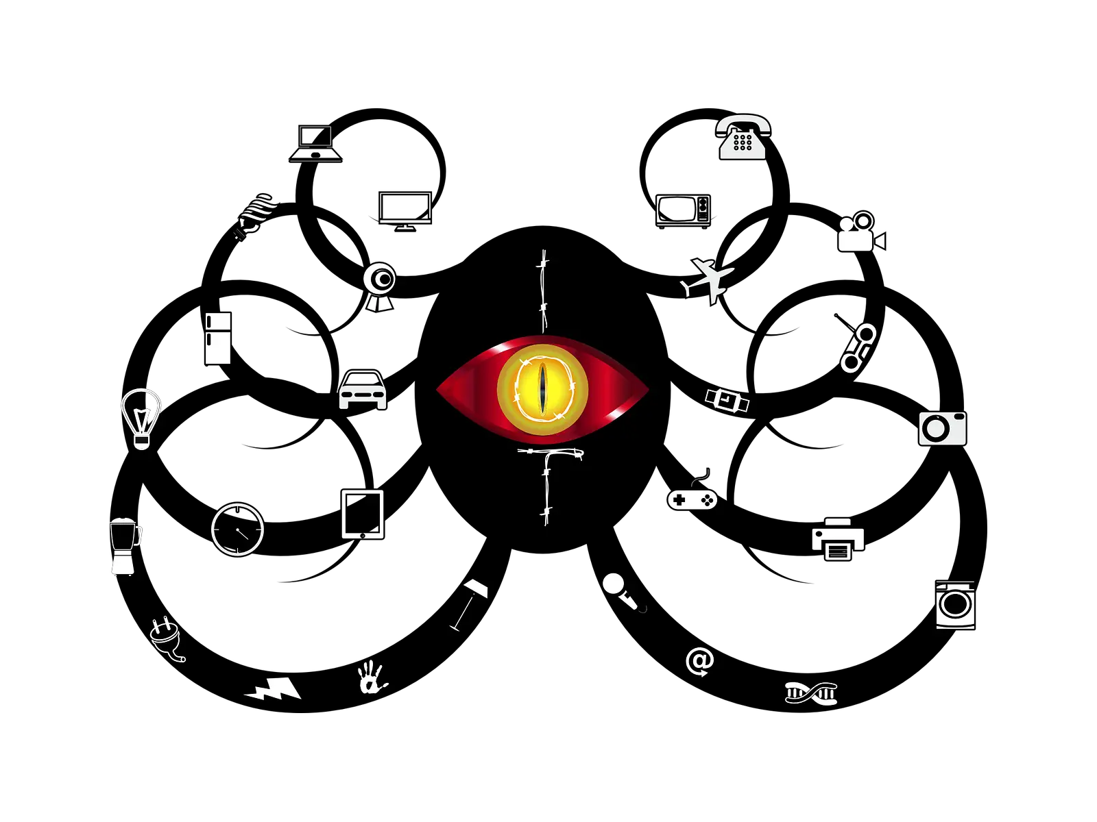 A Creature With All Seeing Eye Free Svg Facebook Controlling Our Lives Png All Seeing Eye Png