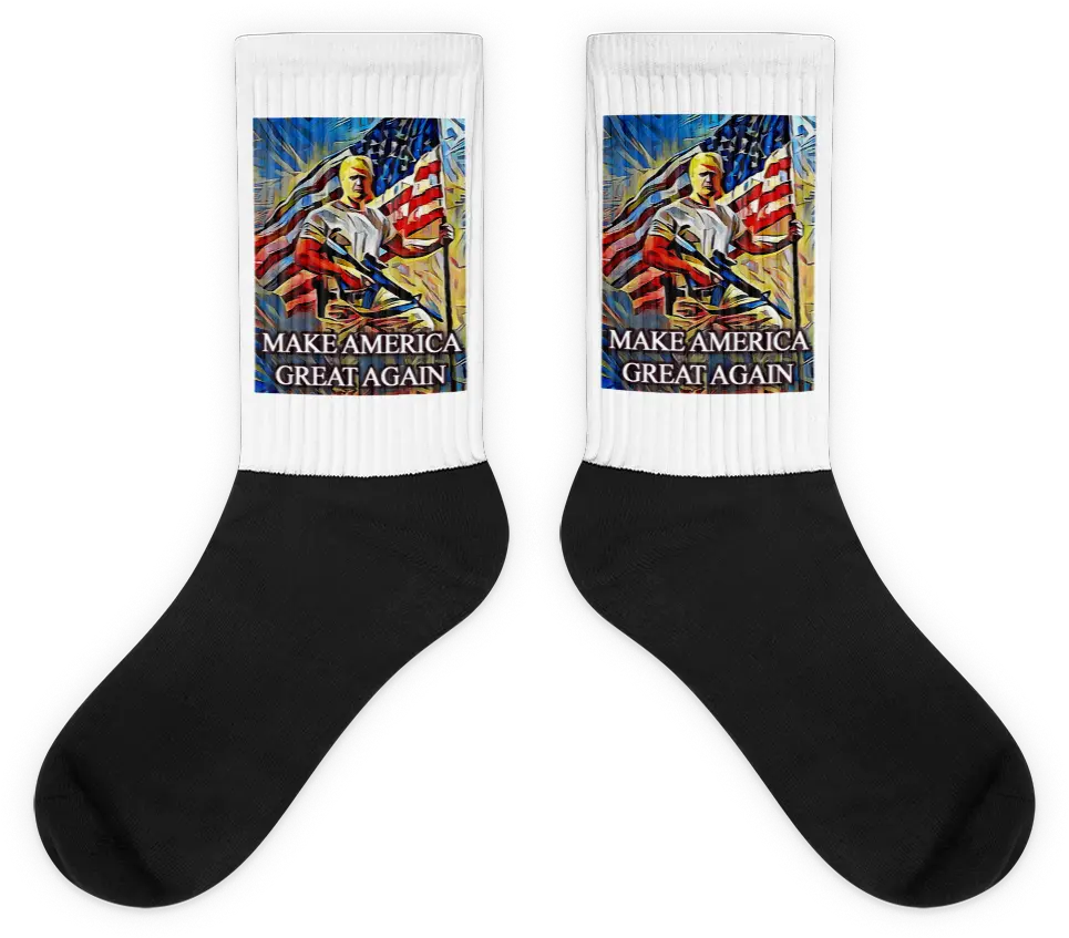 Make America Great Again Fully Sublimated Comfy Holiday Socks Sock Png Make America Great Again Png
