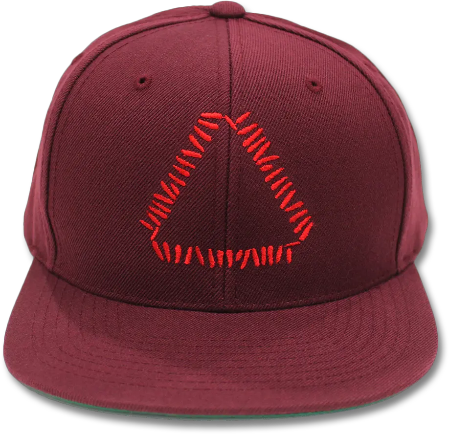Embroidered Triangle Logo Snapback Baseball Cap Png Red Triangle Logo