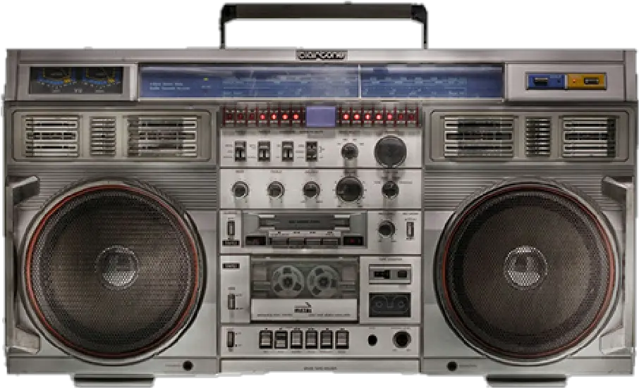 Boombox 80s Stereo Radio Sticker By Rich Resolutions Boombox Old School Speakers Png Boombox Transparent