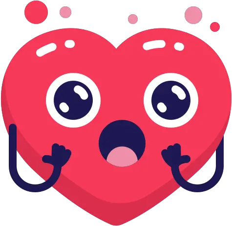 Heart Surprised Shock Love Emoji Cute Heart Emoji Png Surprised Emoji Png