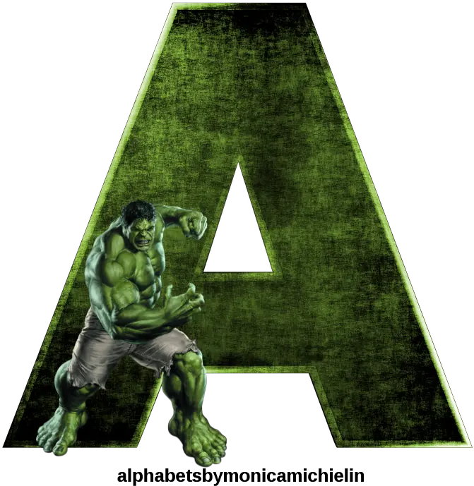 Alfabeto Do Letter Avengers Alphabet Png The Hulk Png