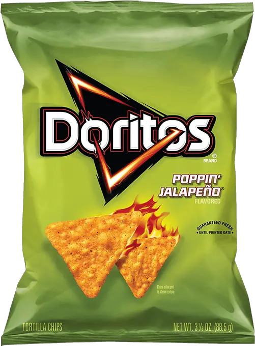 Doritos Poppin Jalapeno Flavored Poppin Jalapeno Doritos Png Doritos Png