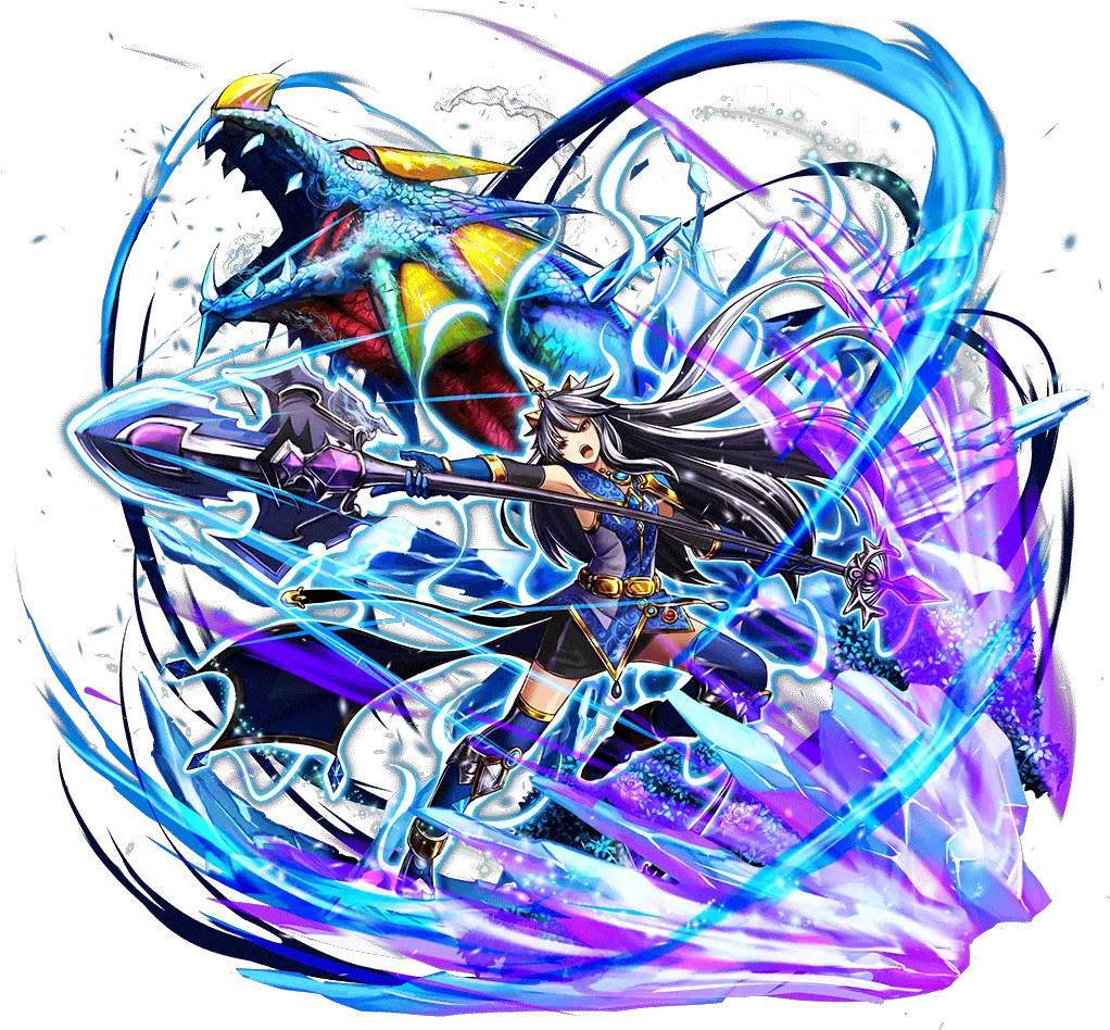 Icicle Spear Goddess Alvina Grand Summoners Wiki Graphic Design Png Icicle Png