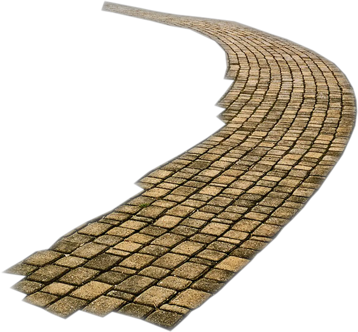Pathway Clipart Sidewalk Cobblestone Road Png Pathway Png