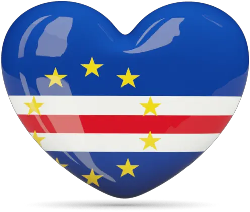 Heart Icon Illustration Of Flag Cape Verde Heart Icon Cape Verde Png Blue Heart Icon
