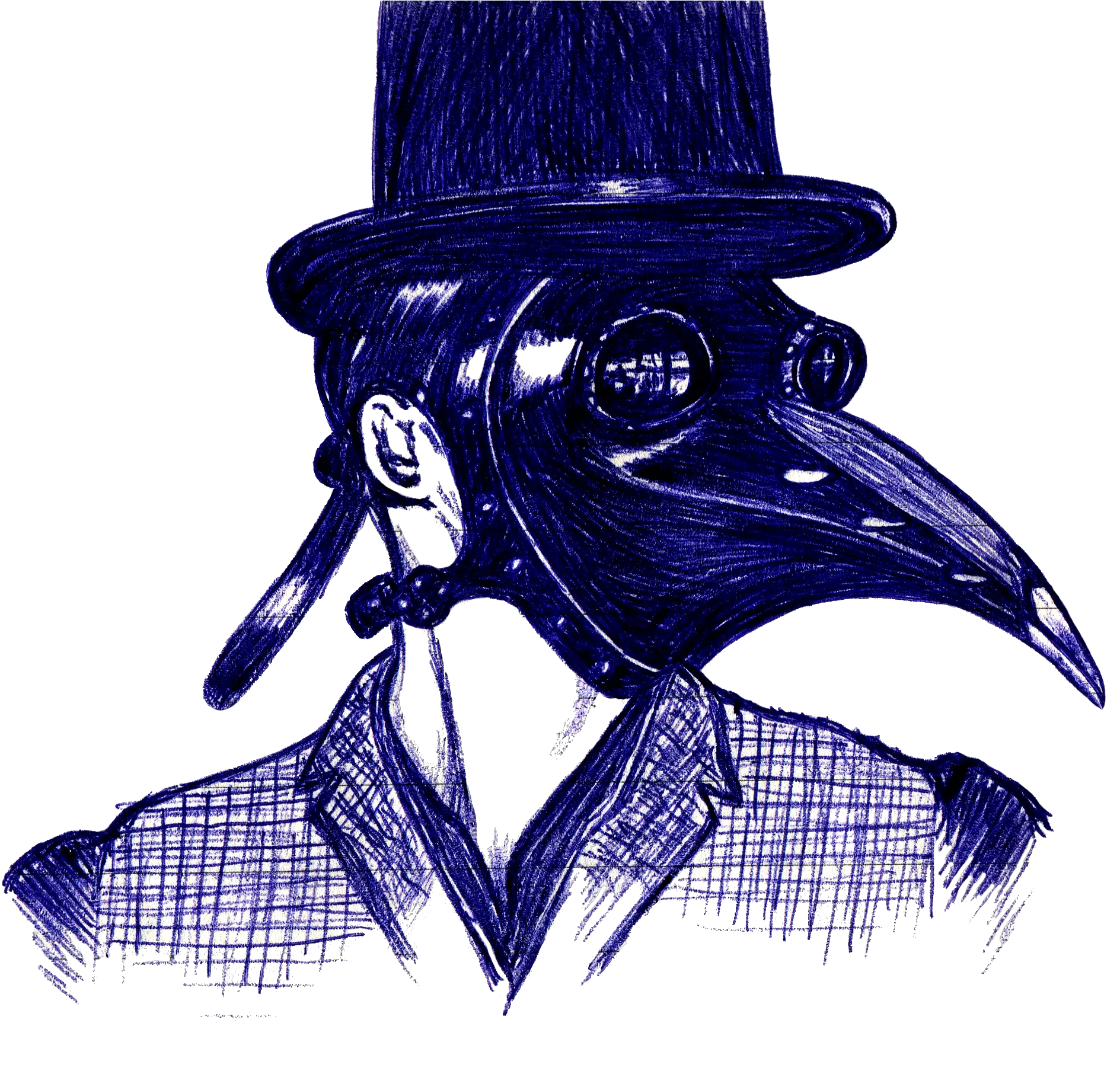 Ziad Alhaddad Shop Ship Artwork Plague Doctor Quick Sketch Illustration Png Plague Doctor Png