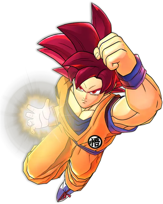 Dragon Ball Z Battle Of Goku Super Saiyan God Artwork Color Goku Súper Saiyan God Png Dragon Ball Super Png