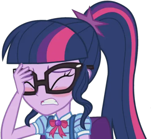 Mlp Equestria Girls Series Sci Twi Face Palm Por Equestria Girls Serie Twilight Png Face Palm Png