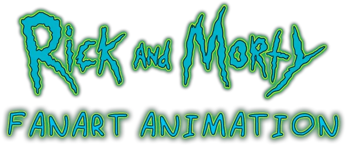 Rick And Morty Fanart Gameplay Animation On Behance Calligraphy Png Rick And Morty Transparent Background