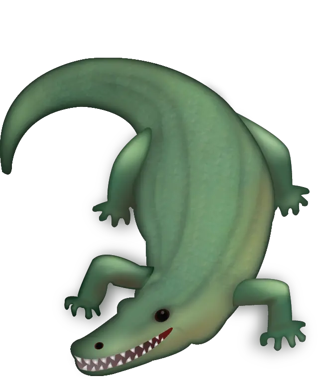 Crocodile Emoji Free Download Ios Crocodile Emoji Iphone Png Crocodile Png