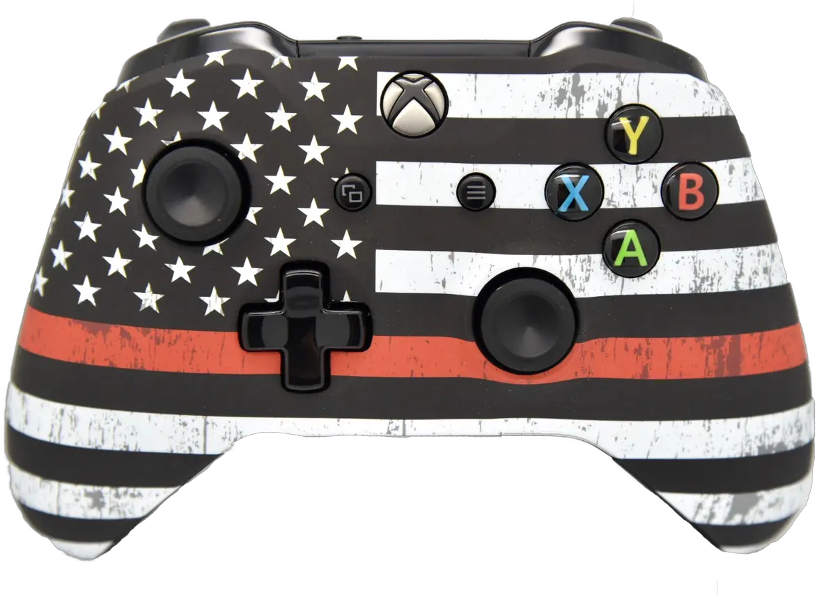 Red Line Xbox One S Controller Military Flag Png Xbox 360 Controller Png