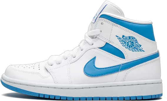 Air Jordan 1 Mid Wmns U201cuncu201d Jordan 1 Unc Wmns Png Air Jordan Png