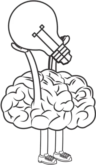 Human Brain Light Bulb Png Brain Lightbulb Icon