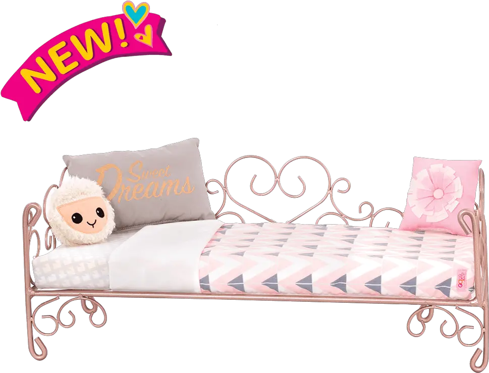 Sweet Dreams Scrollwork Bed Bronze Furniture Our Generation Beds Png Scrollwork Png