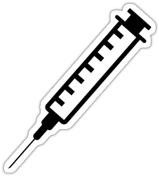 Sticker Featuring An Illustration Of A Hypodermic Needle Png Syringe Transparent