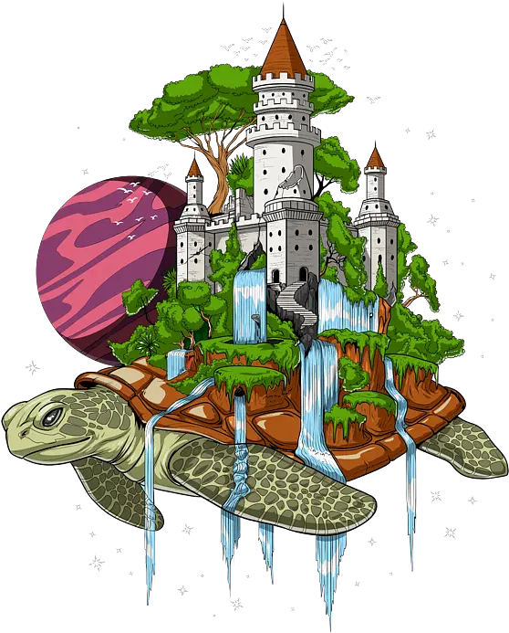 Psychedelic Cosmic Turtle Weekender Tote Bag World Turtle Art Png Wizard101 Icon