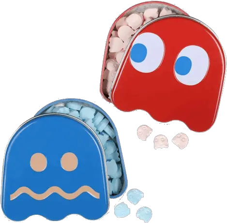 Pacman Ghost Sour Candy Tin Latita Fantasma De Pacman Png Pacman Ghost Transparent