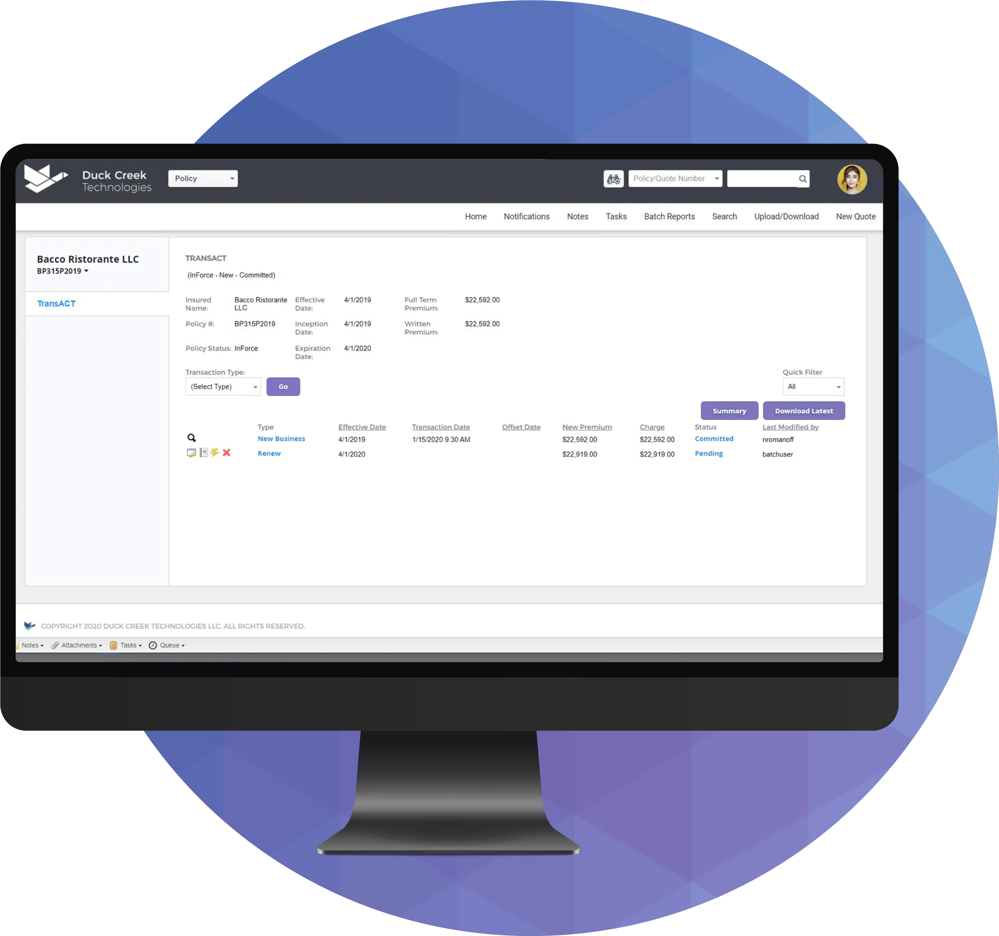Duck Creeku0027s Policy Administration System Pas For Pu0026c Insurers Insurance Billing Software Png Underwriting Icon