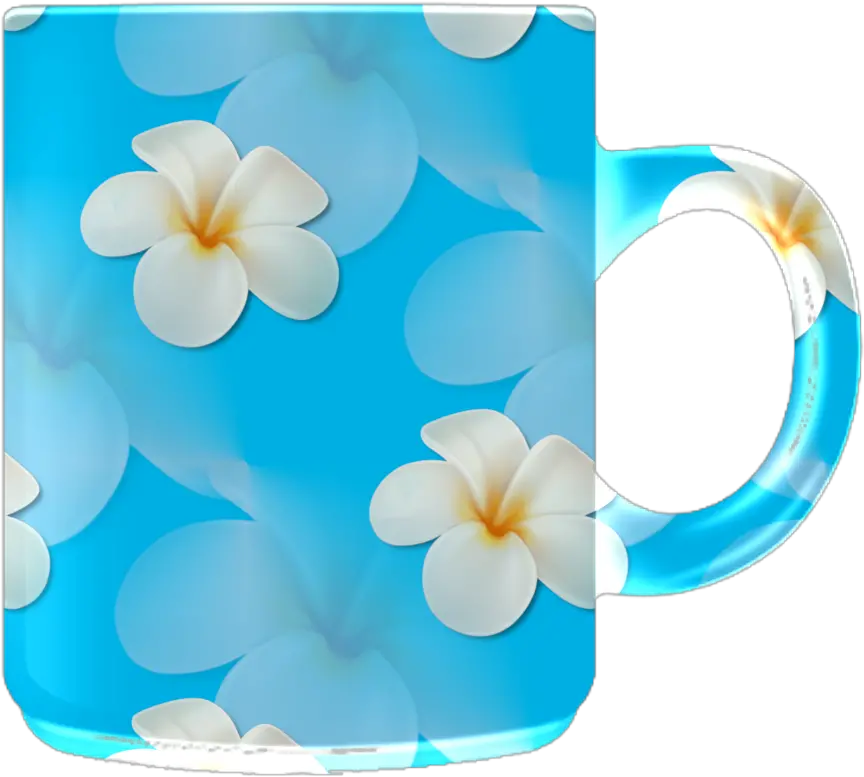 Monica Michielin Alphabets White Flower Plumeria Blue Girly Png Blue Flower Icon