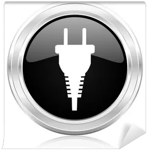 Wall Mural Plug Icon Pixersus Enchufe Png Plug In Icon