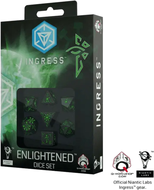 Dice 7 Set Ingress 16mm Enlightened Dice Png Ingress Enlightened Logo
