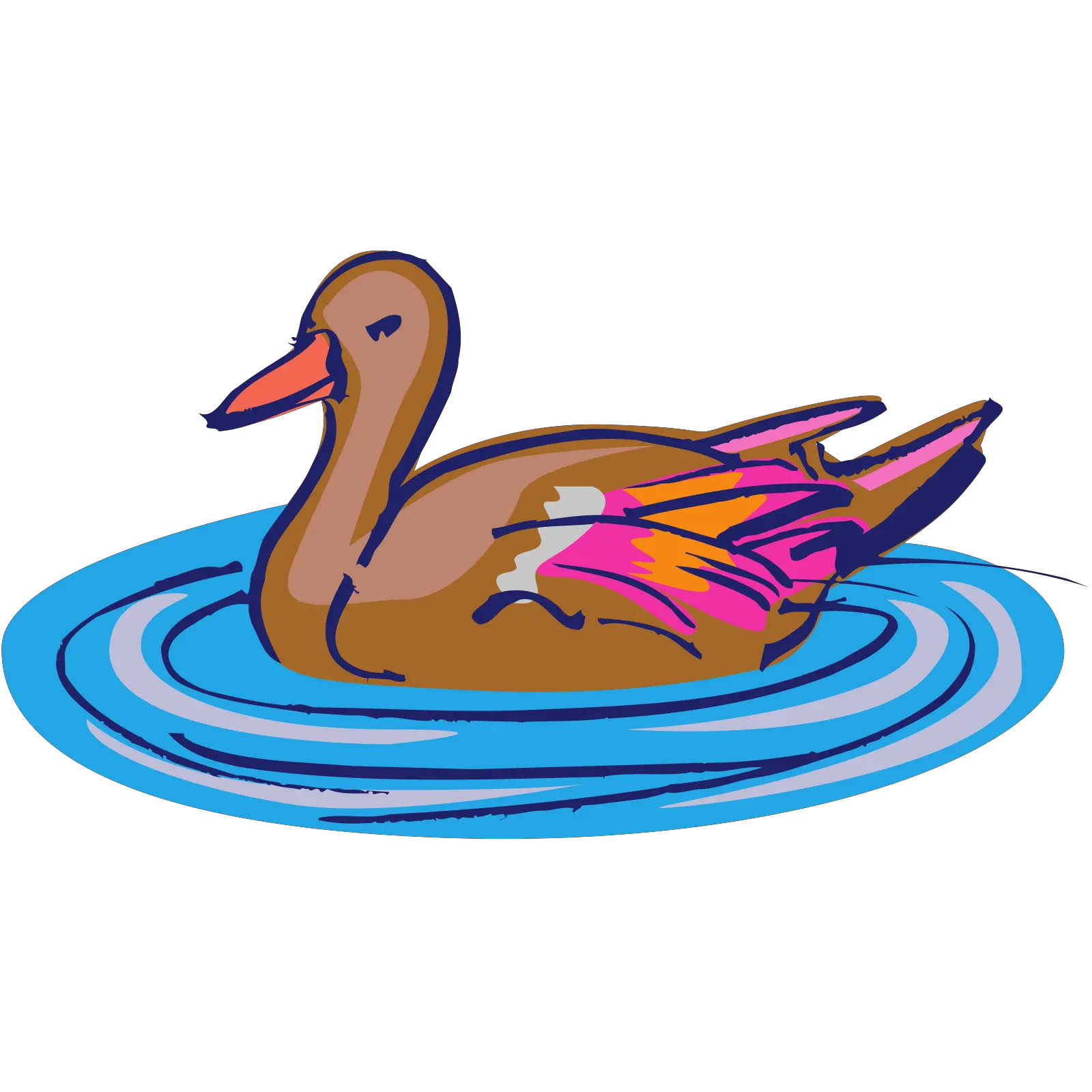 Download Clip Art Duck Swimming Hd Png Swimming Duck In Png Swimming Clipart Png