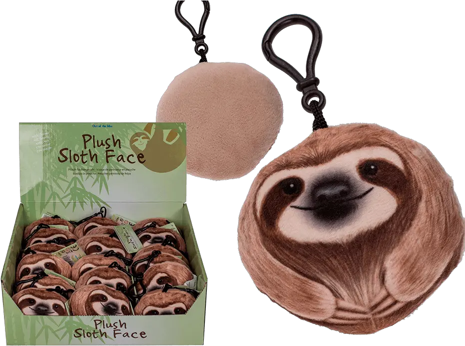 Sloth Face With Sound Carabiner Hook Lenesi Decoratiuni Png Sloth Transparent