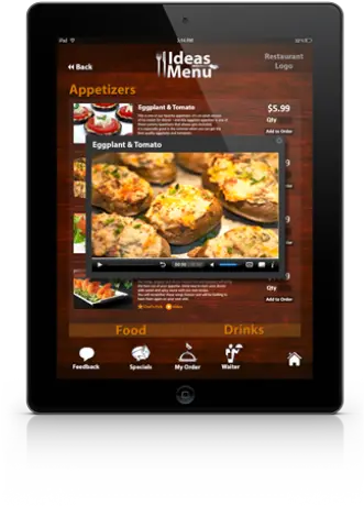 Ideas Menu U2013 Ideasmenu Is A Complete Ipad Solution For Language Png Kindle Fire Menu Icon