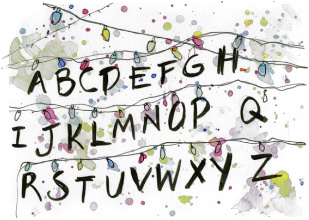 Download Christmas Lights Clipart Stranger Things Lights Transparent Background Png Stranger Things Png