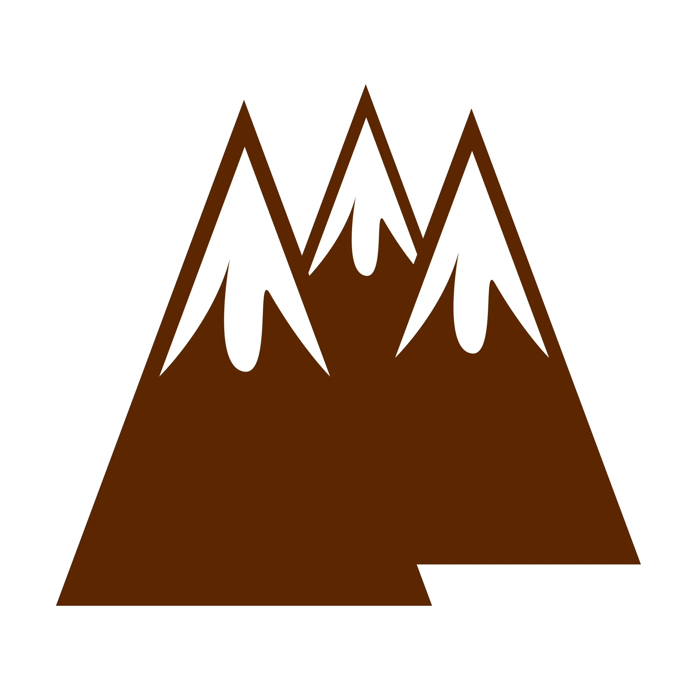 Map Icon Rpg Items Brown Mountains Black And White Clipart Png Rpg Png