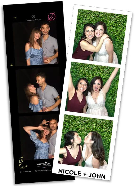 West Hollywood Photo Booth Rental Collage Png Photobooth Hearts Png