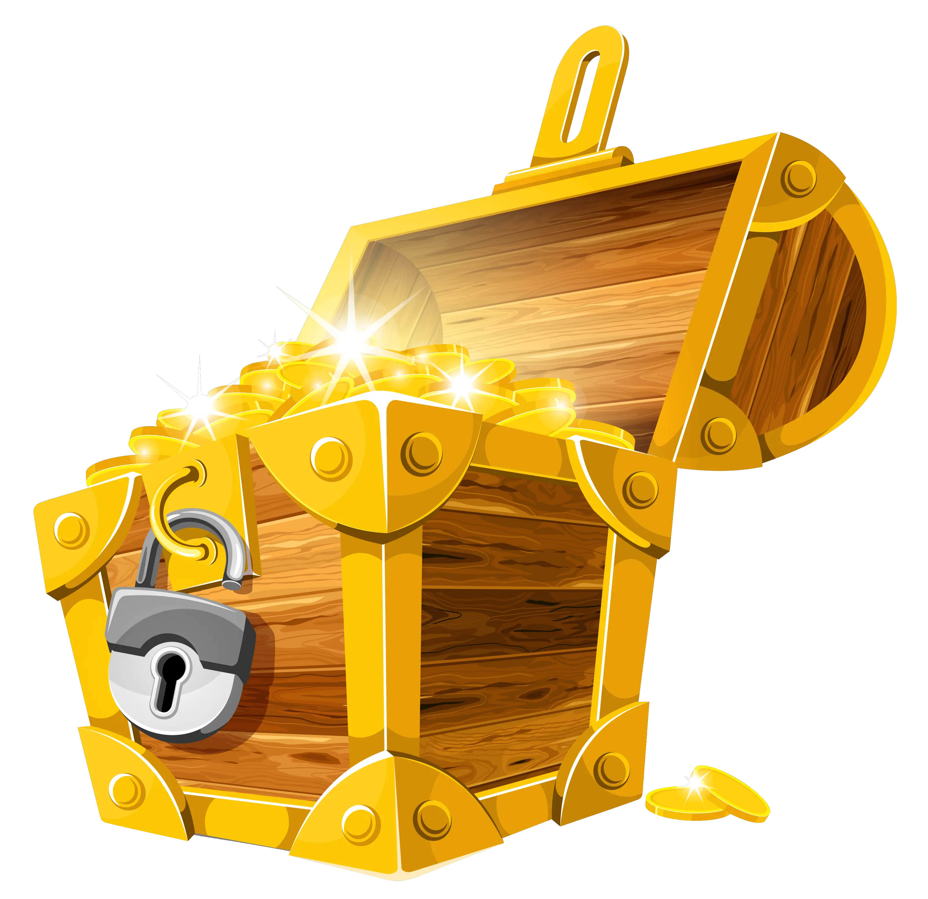 Clip Library Open With Lock Transparent Png Stickpng Cartoon Transparent Background Treasure Chest Stick Png
