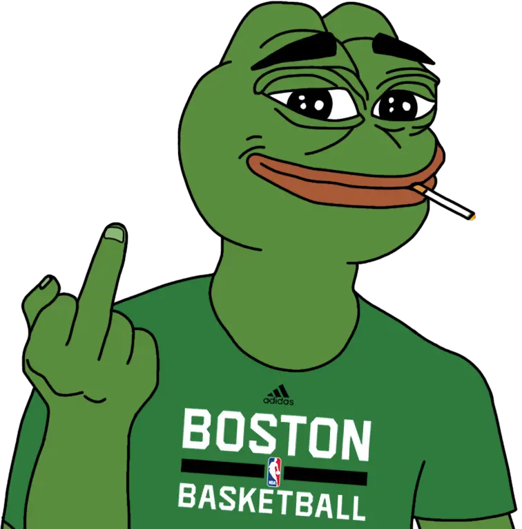 Vertebrate Pepe Tshirt Frog Pol Green Boston Basketball Practice Jersey Png Pepe Frog Png