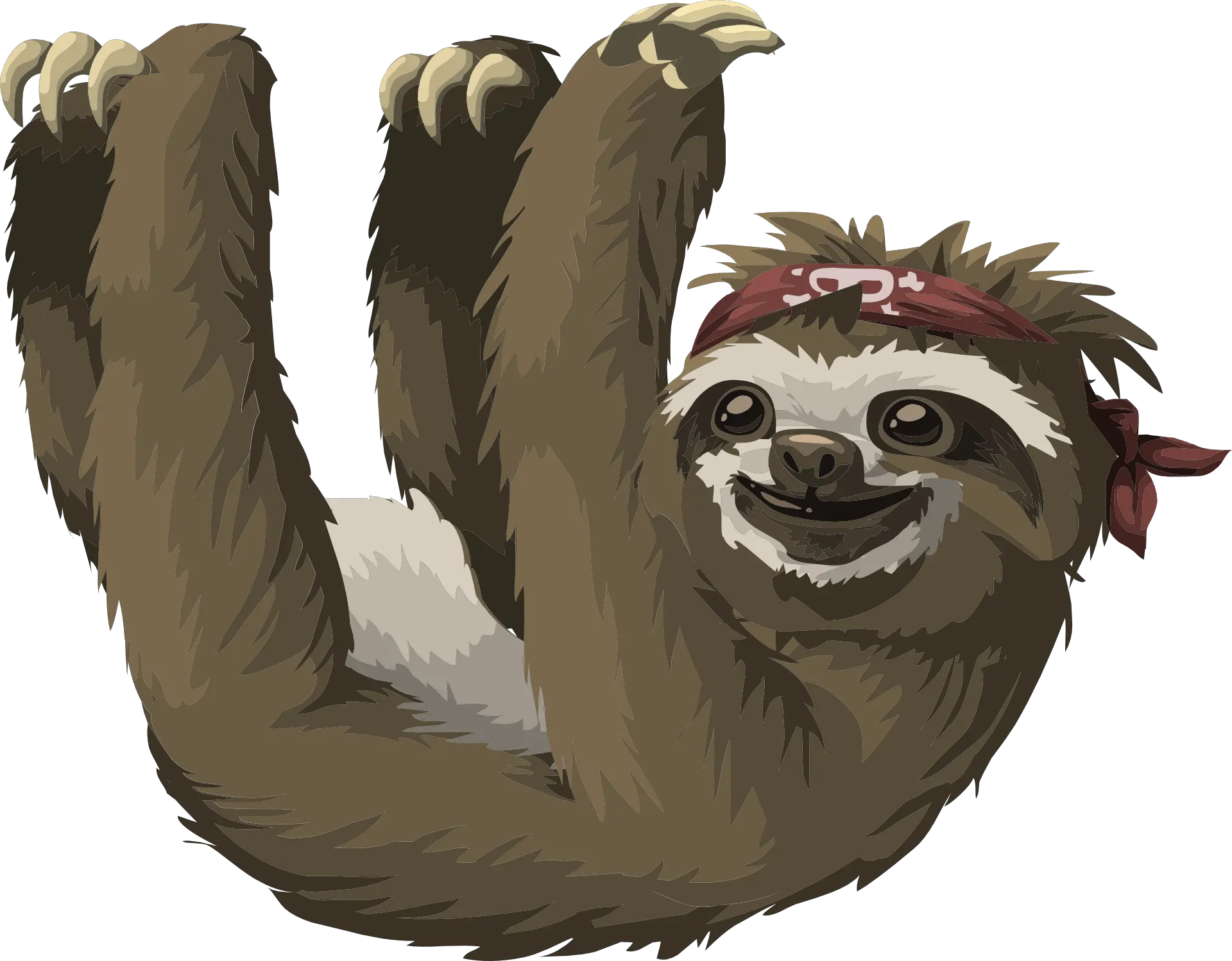 Sloth Cartoon Transparent Png Clipart Sloth Hanging Png Sloth Png