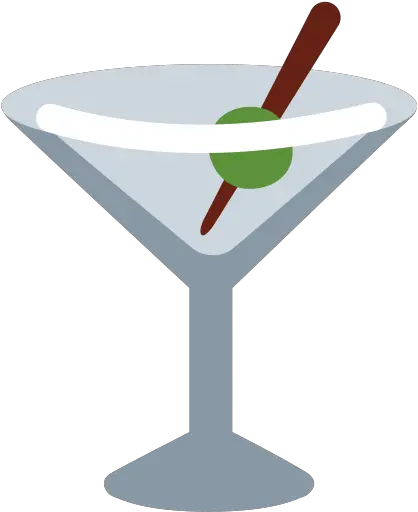 Cocktail Glass Emoji Martini Emoji Png Cocktail Glass Icon