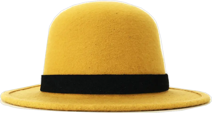 Simon U0026 Mary Bowler Traditional Hat Yellow U2013 Deer Design Cloche Hat Png Bowler Hat Png