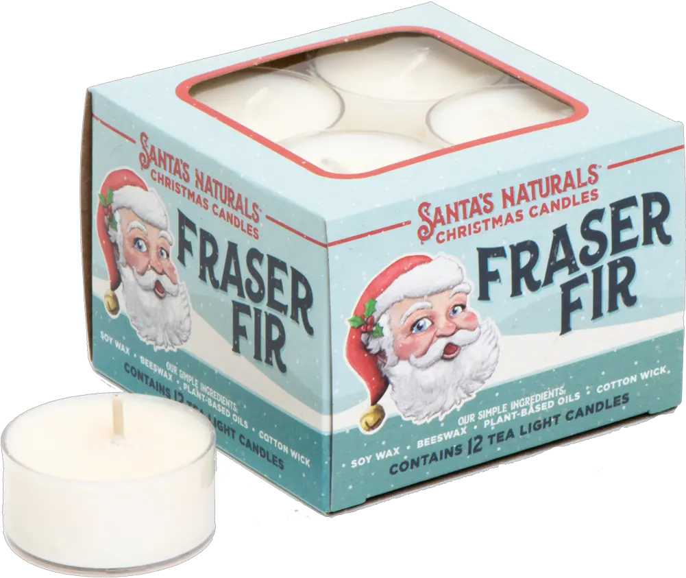 Fraser Fir Tea Light Christmas Candles Box Png Christmas Candle Png