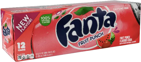Fanta Cans Fruit Punch 12fl Oz 12 Ct Snack Png Fanta Png
