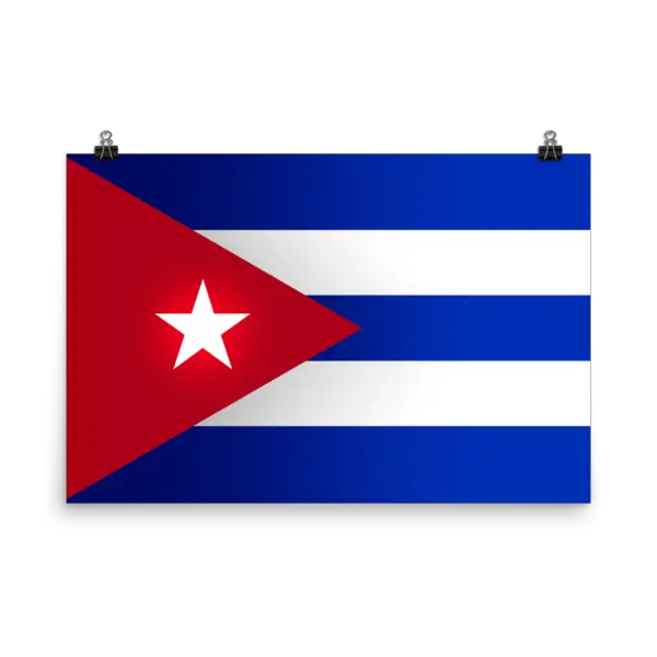 Cuba Flag Wall Art Light Blue Cuba Flag Png Cuban Flag Png