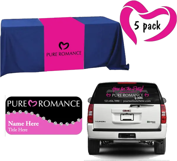 New Consultant Package Decal Rear Window Car Decal Png Pure Romance Logo Transparent