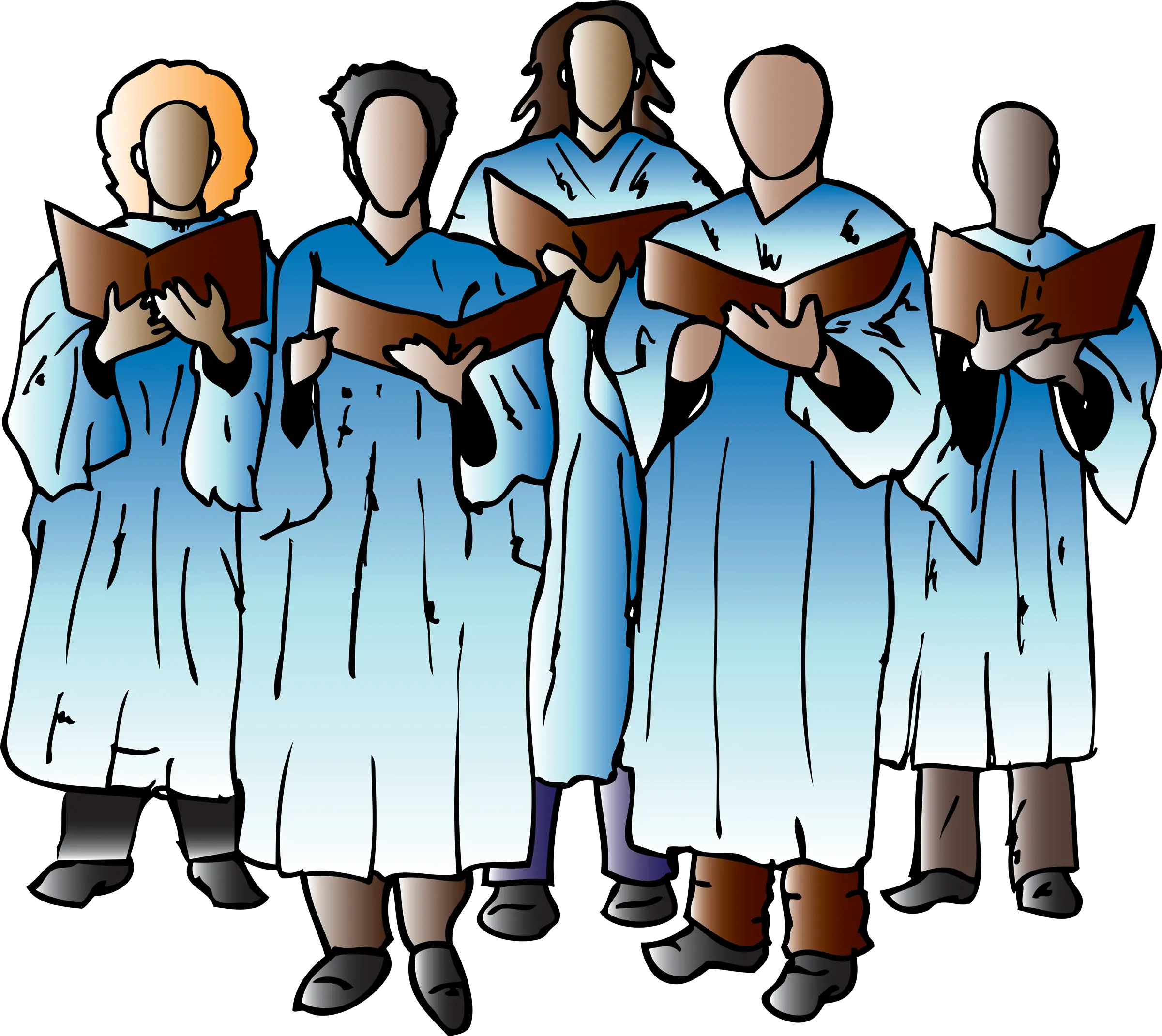 Choir Singing Clipart Png Church Choir Clipart Singing Png