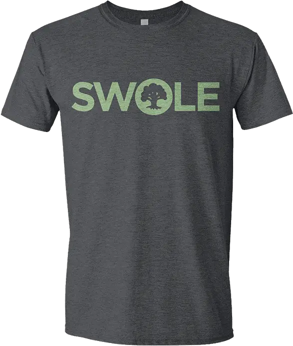 Mana Word Swole T Shirt Menu0027s Active Shirt Png Green Tshirt Png